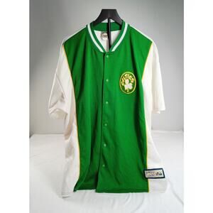 Boston Celtics Majestic NBA Hardwood Classics Warm Up Shooting Jersey XL